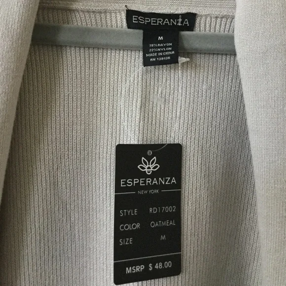 Esperanza Shrug, M, NWT - Picture 5 of 6